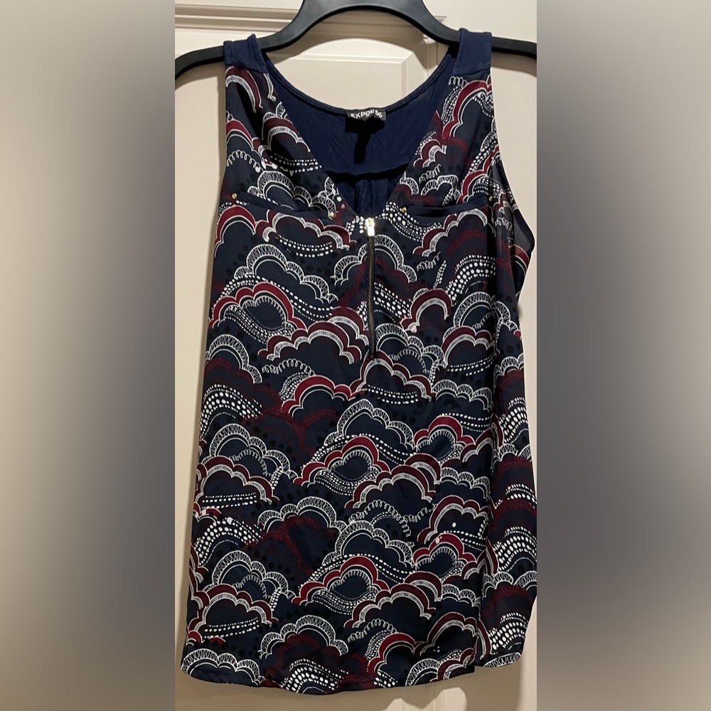 Express Women’s Mixed Material Tank